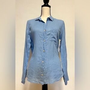 Bella Dahl Pocket Button Down Santorini Blue